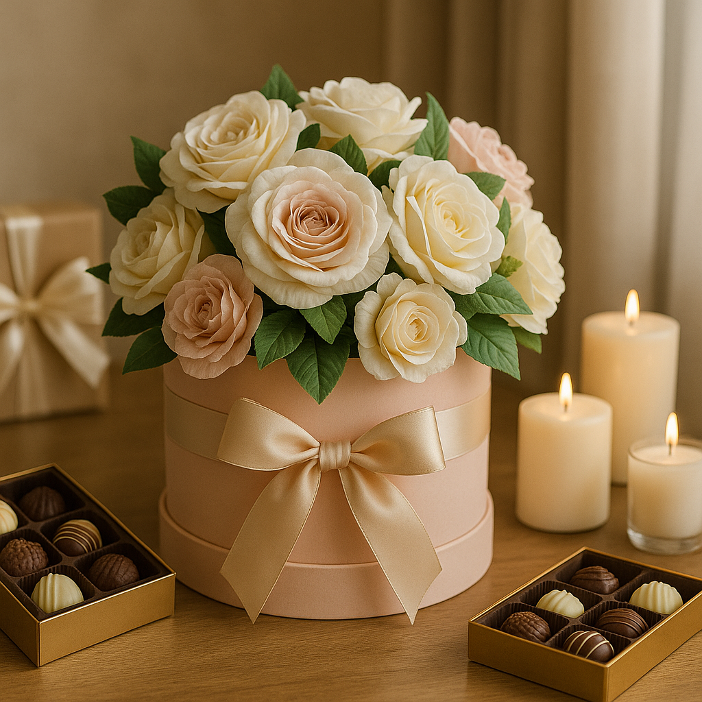 Luxury Floral Hatbox Gift Sets